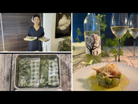 今日も飲みながら作っちゃいますよ！〜冷凍キュウリ＆焼きなすとキュウリのセルクル仕立て