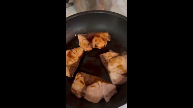 ノンステイックパンで焼くブリ照り