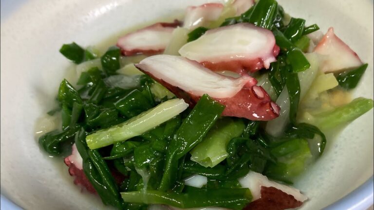 ぬた和え　わけぎとたこの