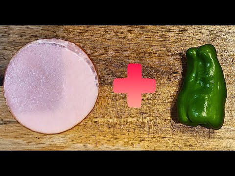 【お弁当おかず】ハムとピーマンのレンジ炒めの簡単レシピを紹介！超時短でめっちゃ美味しい一品の作り方を解説します【時短弁当】【旦那弁当】
