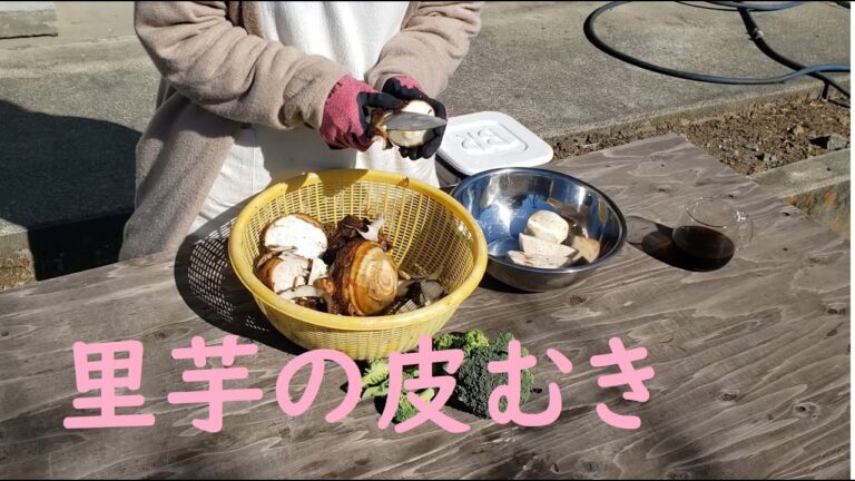 【田舎暮らし】里芋の皮むき