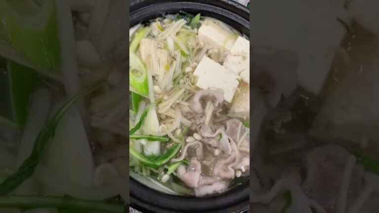 野原家の長ネギを使った超簡単ヘルシー鍋👩‍🍳5分でできる🔥#野原家の野菜 #野菜ソムリエ #有機野菜 #長ネギ #cooking