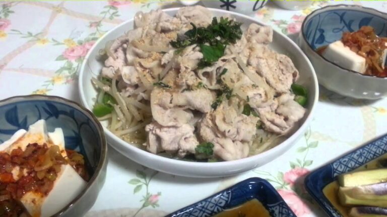【糖質制限】なすのおひたし、冷奴、冷しゃぶ【今日の晩御飯】