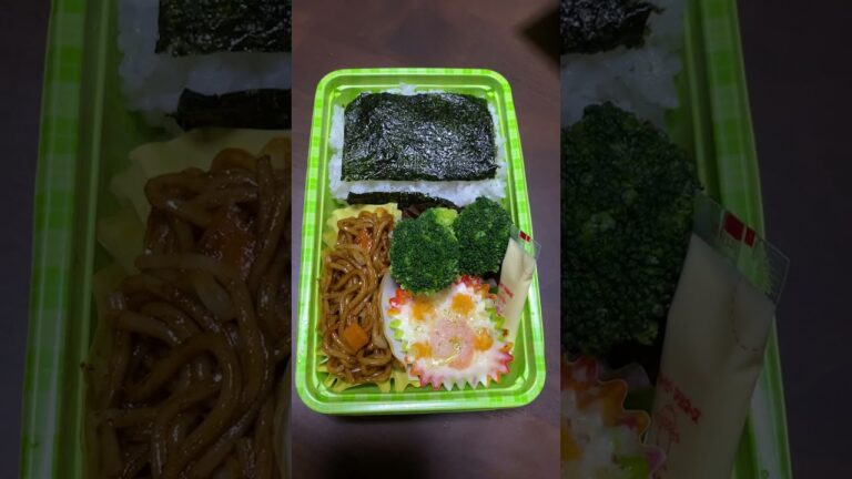 えびとチーズのグラタン焼きそば弁当。グラタングラタン。#Shorts