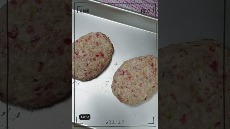 ネギトロと豆富のヘルシーハンバーグ