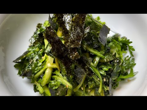 【春菊ナムル】ずぼらも黙る！超簡単本場オンマの味《時短レシピ》