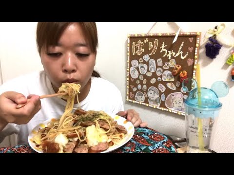 【カメラ破壊2日目】チェダーチーズジョンソンヴィルのペペロンチーノ【にんにくたっぷり】