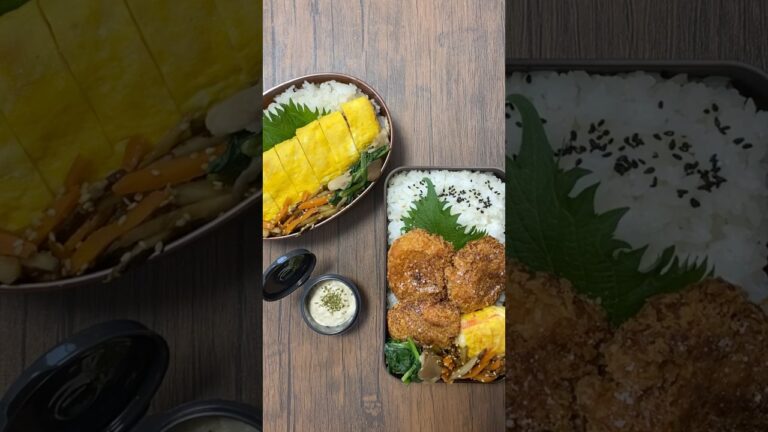 【旦那弁当】そぼろ卵焼き|海老カツ【夜勤弁当】【作り置き】