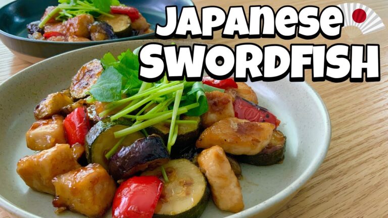 Japanese swordfish stir fry recipe