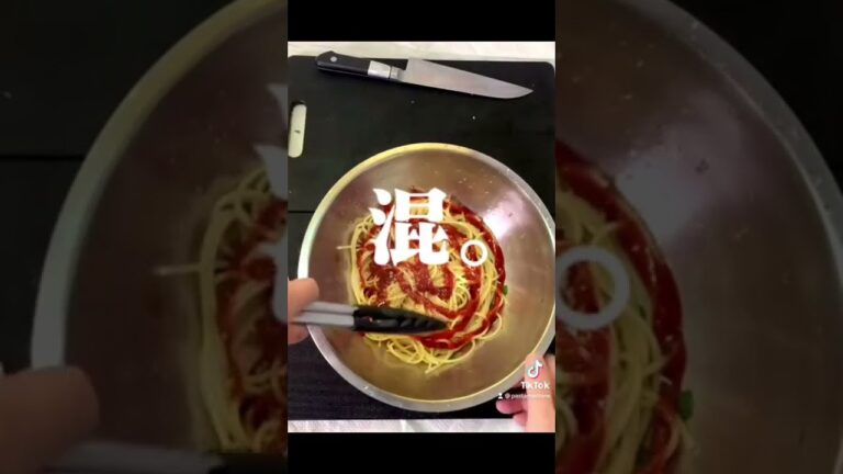 白菜とエリンギケチャパスタ