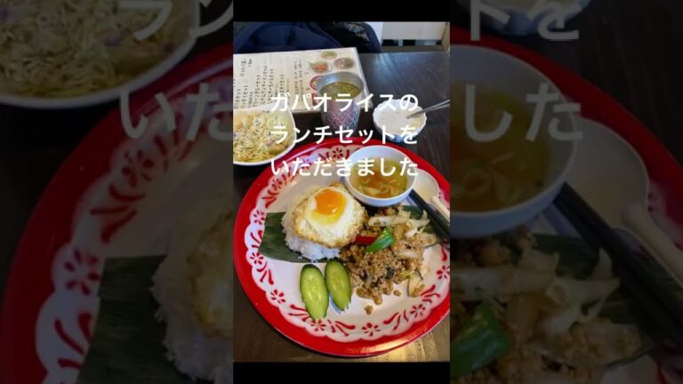 【浜田山でタイ料理】ターチャン（ThaChang）でガパオライスセット　 #Shorts
