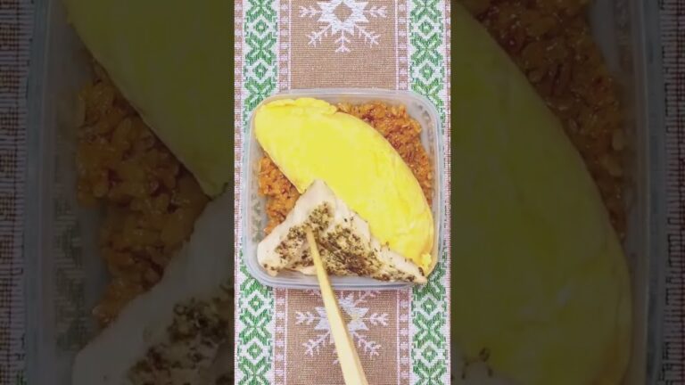 【料理男子】オムライス弁当はハーブチキンを添えてみました🌿