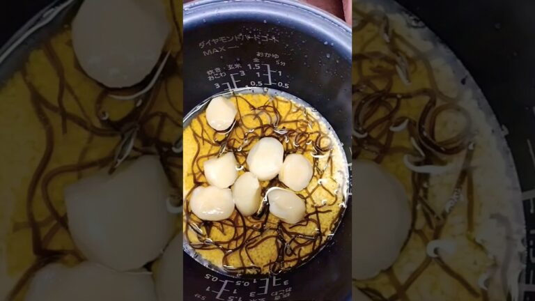 晩ごはん家政の志麻さんありがとう、超簡単ホタテご飯作らしてもらいました😅旨かった🙇