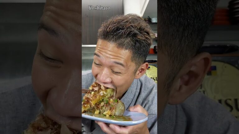 アルミホイルで包むだけ・・・手抜きに見せない！【米茄子のまるごと炭焼】#shorts #japan #eggplant