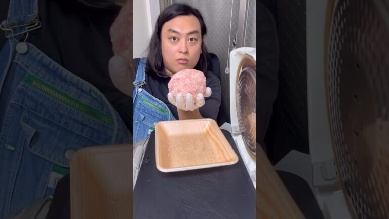 ヘルシーな豆腐ハンバーグを台無しにしてみたwww#asmr #shorts