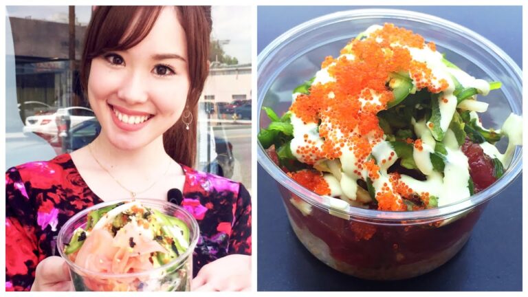 Healthy Quick Dish: "POKE" Trend in LA!!★ ロサンゼルスでハワイ料理のポケが大人気！(English subs)