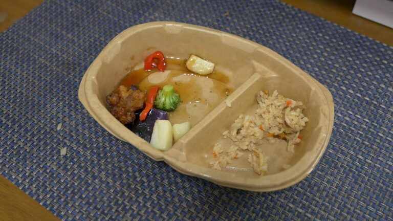 【冷食シリーズ】五目ご飯と鶏と野菜の黒酢あん を食べてみる！