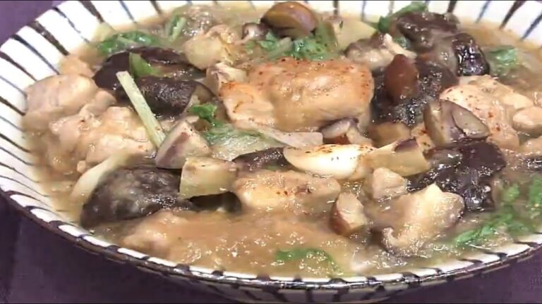 鶏とキノコのみぞれ煮