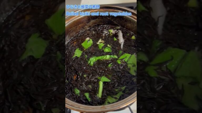 ひじきと根菜の煮物　～説明欄に作り方記載～　#shorts　 #新人vtuber　＃料理　＃food #占い系vtuber 　＃料理動画　＃ひじき #バズれ