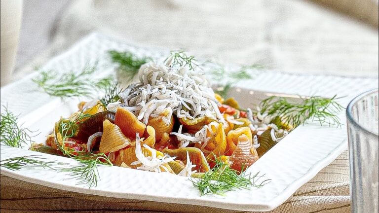 【シラスのコンキリエ】ハイボールを飲みながら、シラスのコンキリエを作る動画【シラスレシピ】【ショートパスタ】【ポモドーロ】