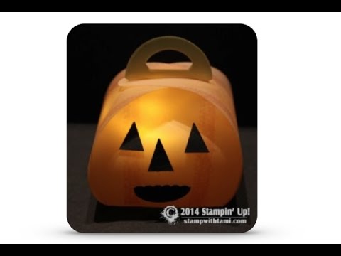 How to make Illuminated Jack-o-Lantern Keepsake Boxes featuring Stampin Up