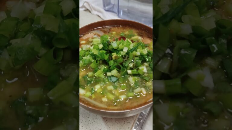 ネギたっぷりなスープ #お昼ごはん #スープ