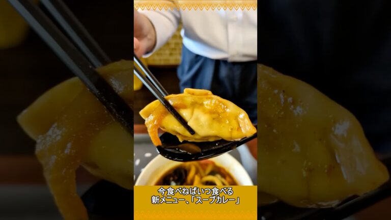 クセになる美味しさ！ライパチの餃子カレースープ #shorts #ライパチ #新メニュー #カレースープ #餃子 #昼飲み #八街 #ずんだもん