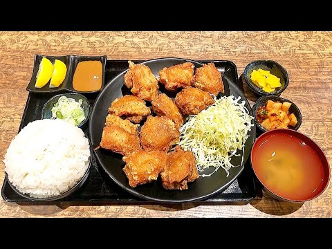 【岐阜大盛り】山盛りから揚げ定食ご飯大盛り/中華料理丸くら【岐阜県岐阜市中鶉】
