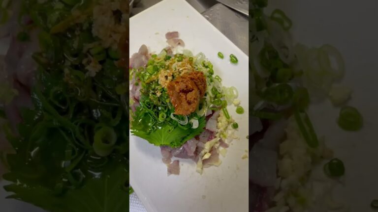 超絶品!!アジのなめろう作ってみた!#shorts