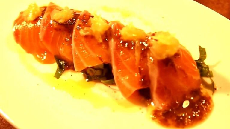 沖縄移民人のサーモンのカルパッチョ＠沖縄いみんちゅ