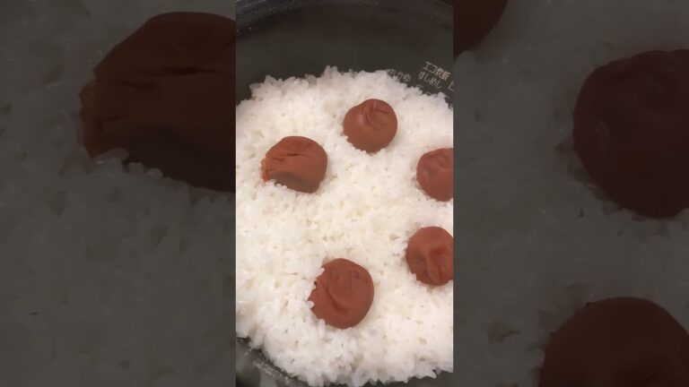 梅干し炊き込みご飯完成