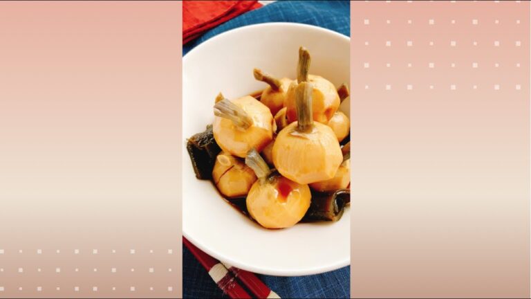 お砂糖なし【くわいの醤油煮】Boiled kuwai with soy sauce./おせち料理