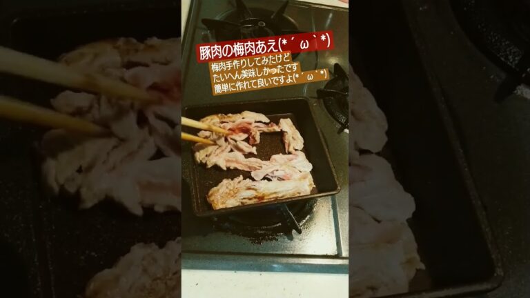 豚肉の梅肉#豚肉 #肉 #肉料理 #簡単レシピ #簡単 #簡単料理 #簡単料理 #料理 #料理動画 #料理男子 #料理初心者 #焼く #ツマミ #おつまみ #おつまみレシピ