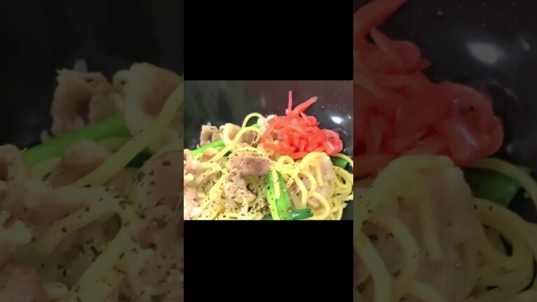 ガッツリ塩焼きそばの超絶簡単な作り方。 #shorts