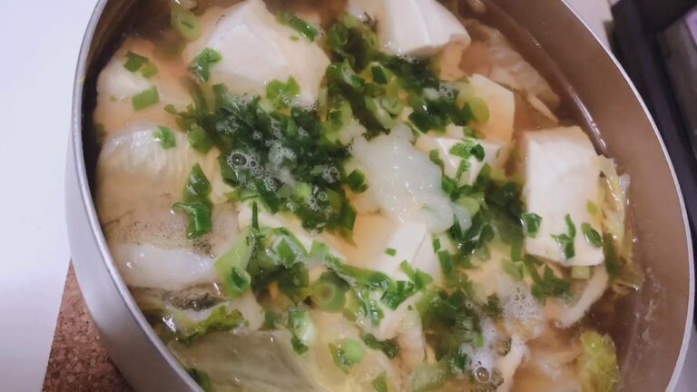 鱈と豆腐なべ