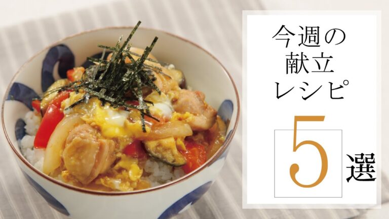 今週の献立レシピ５選を紹介🍽【きちんとキッチンbydaiei】