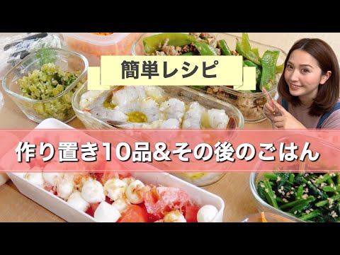 【料理音】作り置き10品簡単レシピ♪ おかず/冷凍ストック/野菜etc! 家族から一人暮らしにもOK♪