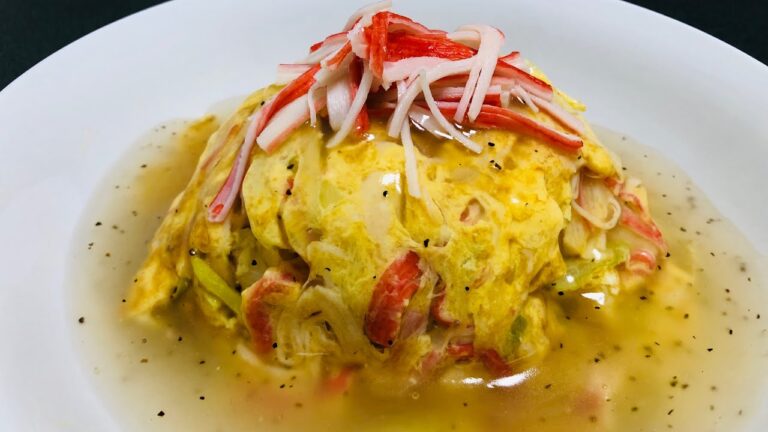 【塩あん】天津飯作りました【カニカマ】