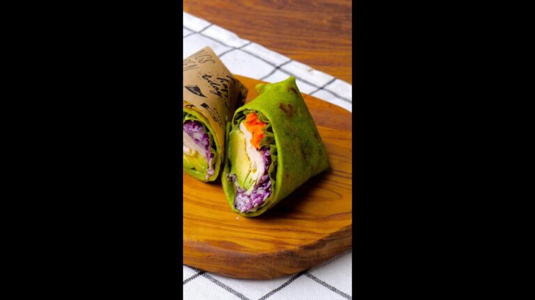 【検証】ブロッコリーでトルティーヤの生地を作ったら、おしゃれなラップサンドができた / Broccoli Wraps #shorts