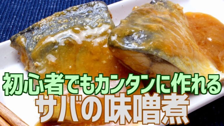初心者でもカンタンに作れる 鯖の味噌煮