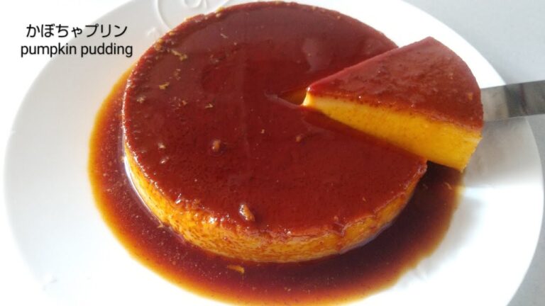 〖ミキサーで混ぜて焼くだけ〗濃厚なめらかかぼちゃプリンの作り方/Howtomakepumpkinpudding#かぼちゃレシピ #ハロウィンレシピ #puddingrecipe