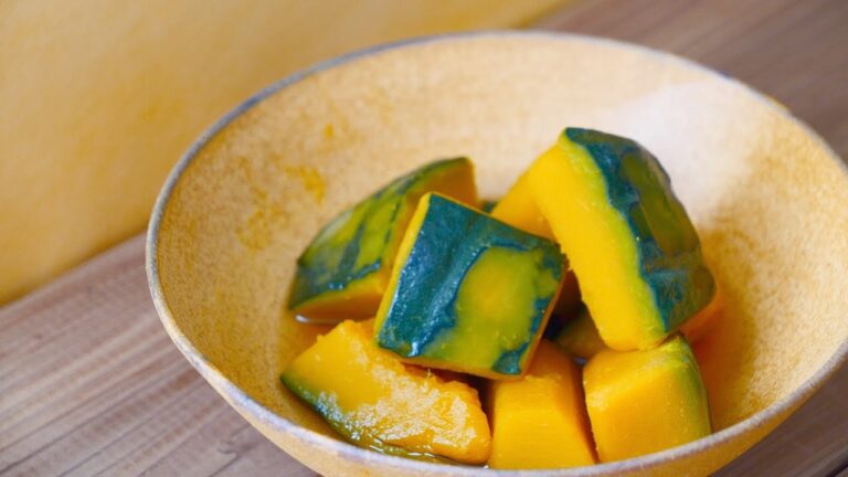 かぼちゃの煮物　作り方　甘くないかぼちゃの煮物（概要欄に分量を記載）