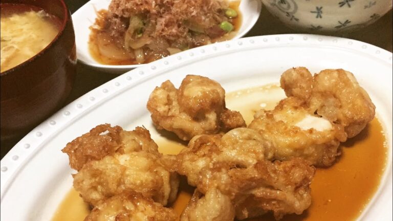 超早送り 鶏の唐揚げ 甘酢がけ