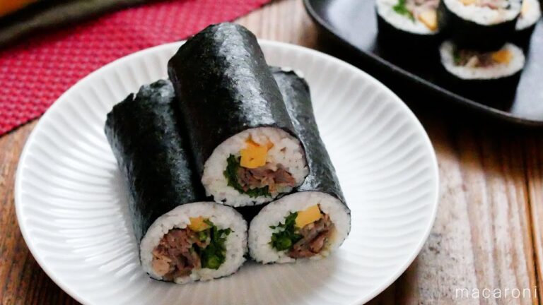 【すき焼き恵方巻き】牛肉たっぷりの"豪華恵方巻き"を節分に作ろう！