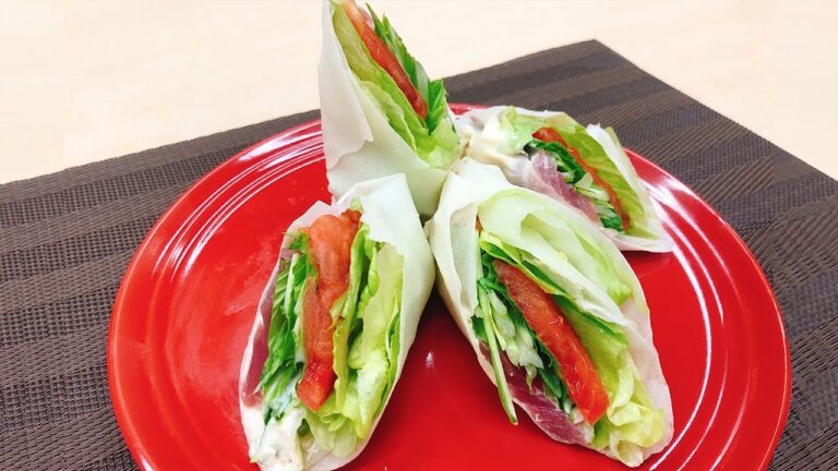 お手軽洋風マグロ生春巻き