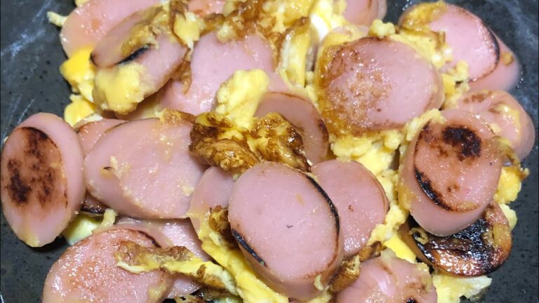 堤下食堂の魚肉ソーセージの卵とじ作ってみた
