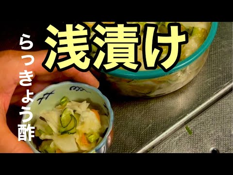 【美味い浅漬け】らっきょう酢で作った浅漬けが超簡単で美味しく出来た動画