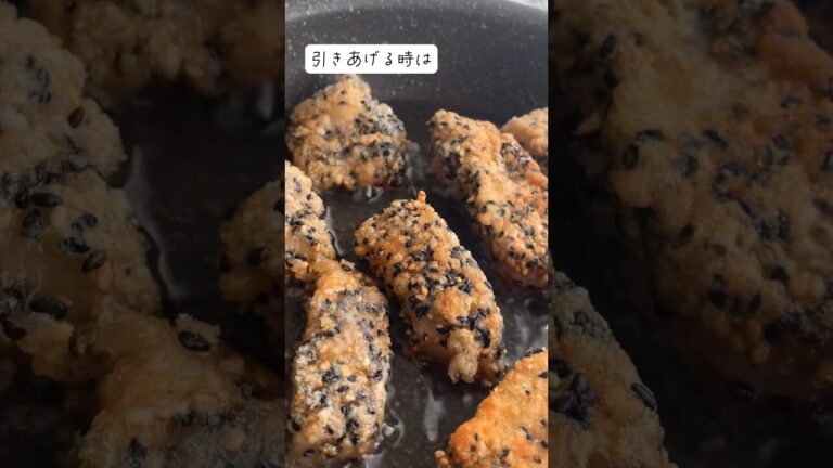 カリカリで美味しい❣️「赤魚のごま揚げ」作り方はコメント欄 #glutenfree #手作りごはん #簡単ごはん #こどもごはん #魚レシピ #赤魚 #保育園給食 #魚料理簡単