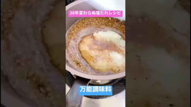 15秒でわかる至高の塩だれレシピ