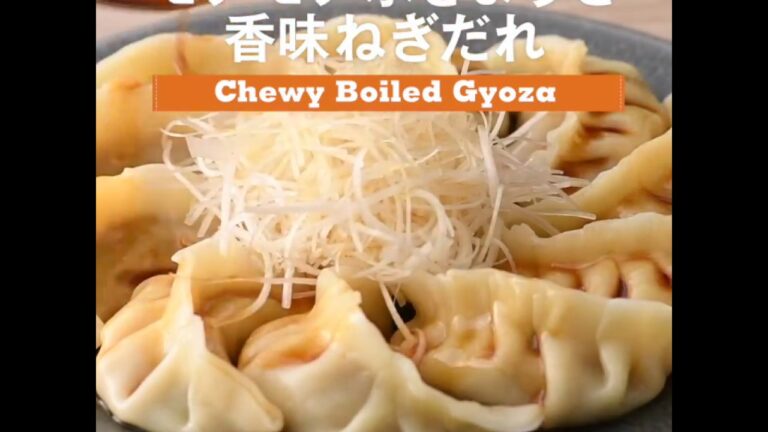 モチモチ水餃子　香味ねぎだれ